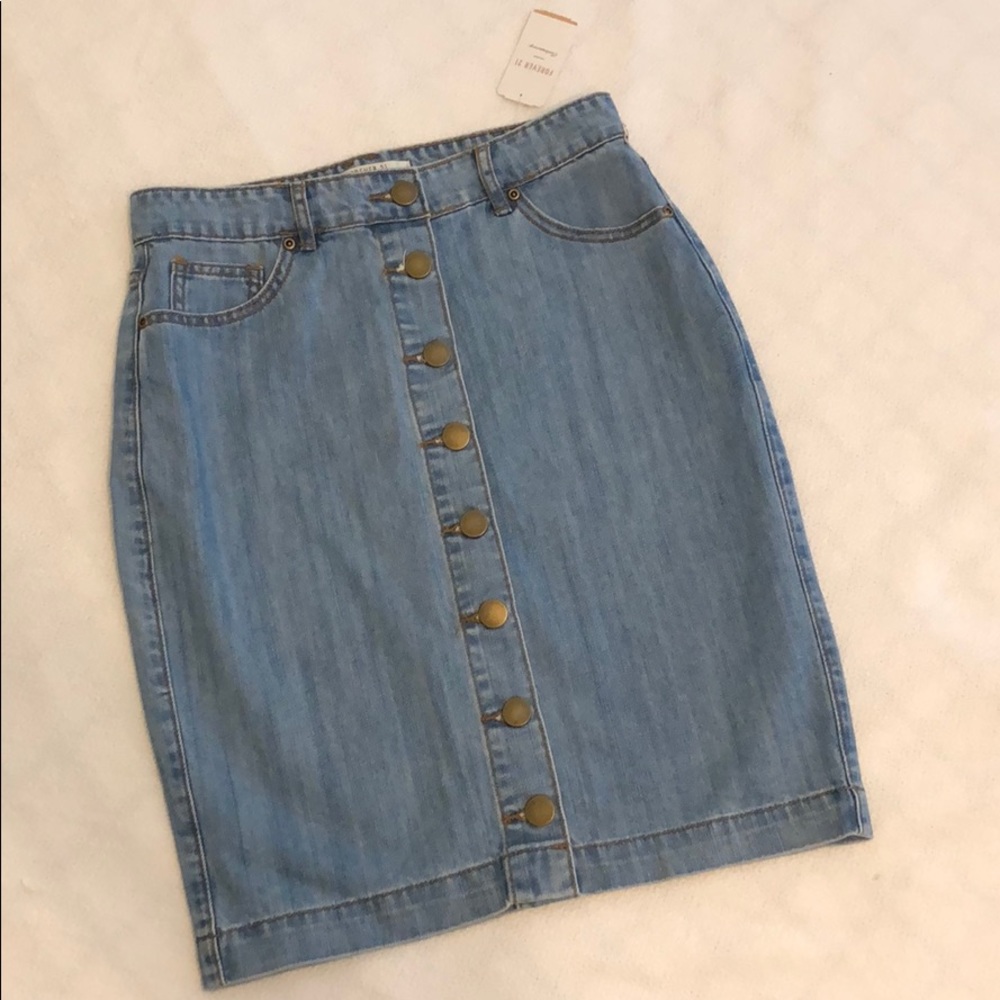 Midi Denim Skirt